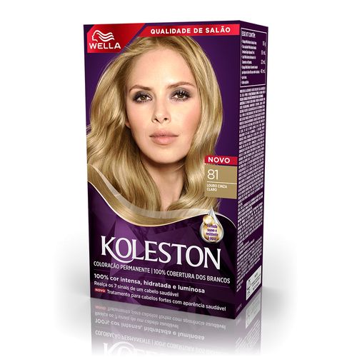 Tinta de Cabelo Koleston Louro Cinza Claro 81