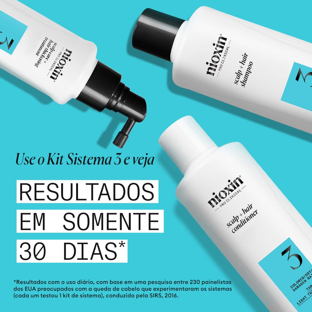 Kit Sistema 3 150+150+50ml - Espessamento para Colorido, Afinamento Leve